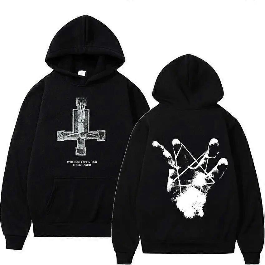 ラッパー Playboi Carti プリントパーカー メンズ ヒップホップ 