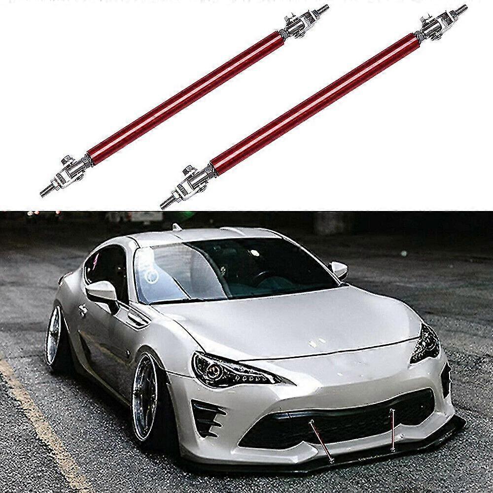 Front Bumper Lip Splitter Strut Rod Tie Support Bars For Chevy Camaro Adjustable 2pcs 8" To