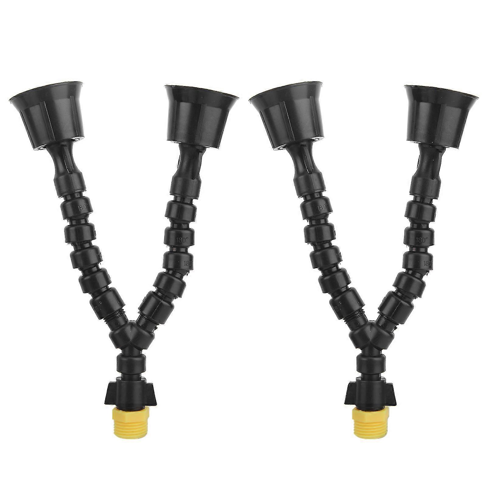 2pcs 360 Degree Rotation For Irrigation Large Coverage Garden Sprinkler Plastic