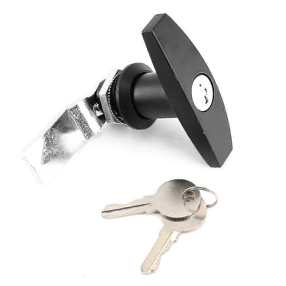 T Handle Lock, T-shape Lock, Tool Box T Lock, Truck T Lock, Trailer T Lock, Rear Fixing T Lock, Garage Door T Lock