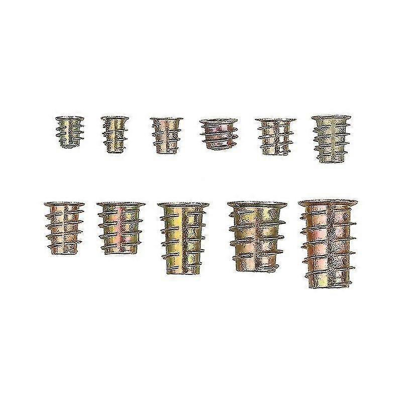 230pcs Screw-in Nuts, M4/m5/m6/m8/m10 Zinc Alloy Sockets, Hex Socket Nut, Drive-in Nuts
