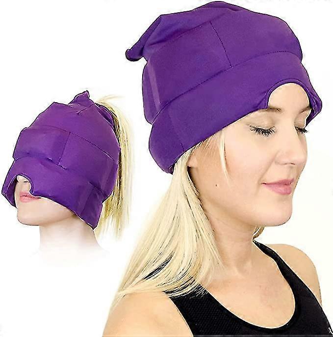 Headache And Migraine Relief Cap - A Headache Ice Mask Or Hat Used For Migraines