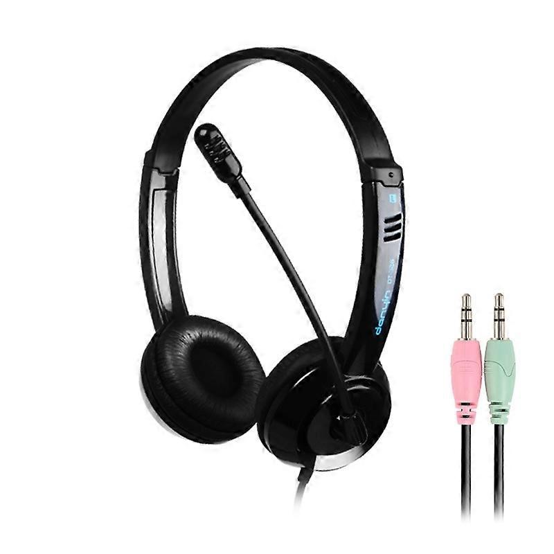 Children Learning Headset DT326 3.5mm Two-hole Black