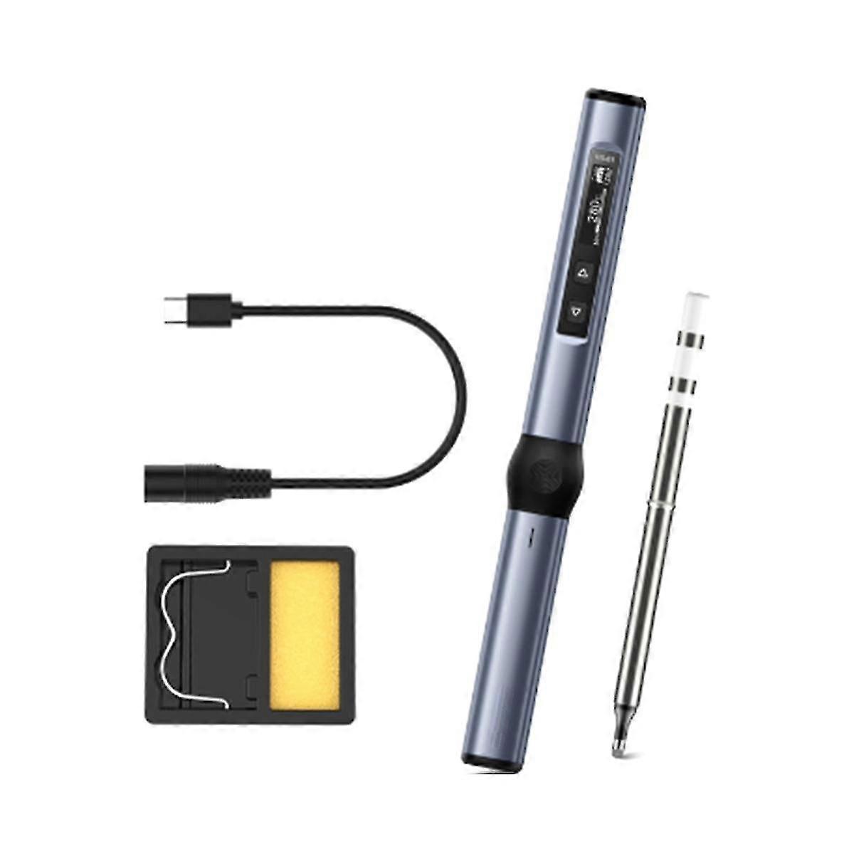 Smart Electric Soldering Iron Pd 65w Adjustable Constant Temperature Fast Heat Portable Soldering