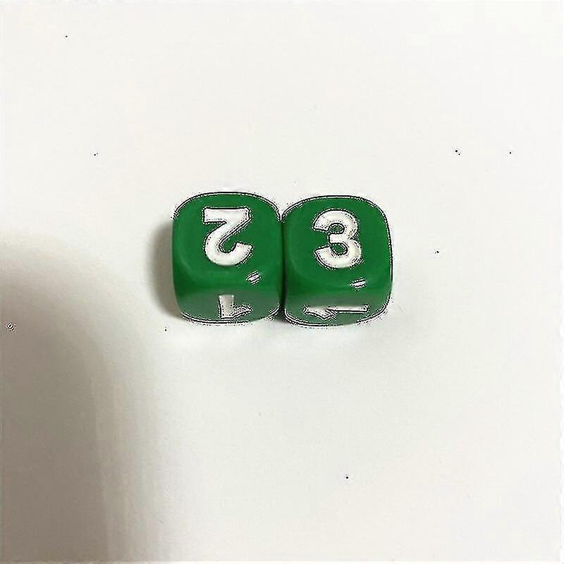 10 Pieces Number 1 2 3 1 2 3 D6 14mm Acrylic Dice 6-sides Dices For Board Game Cubes 6 Colors
