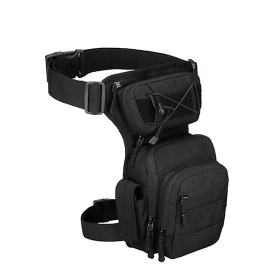 Männer Beintasche Gürteltasche Einstellbare Farbe Schwarz