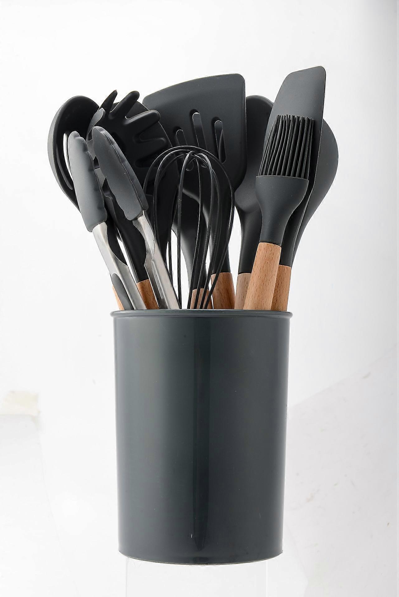 Silicone wooden handle silicone kitchenware