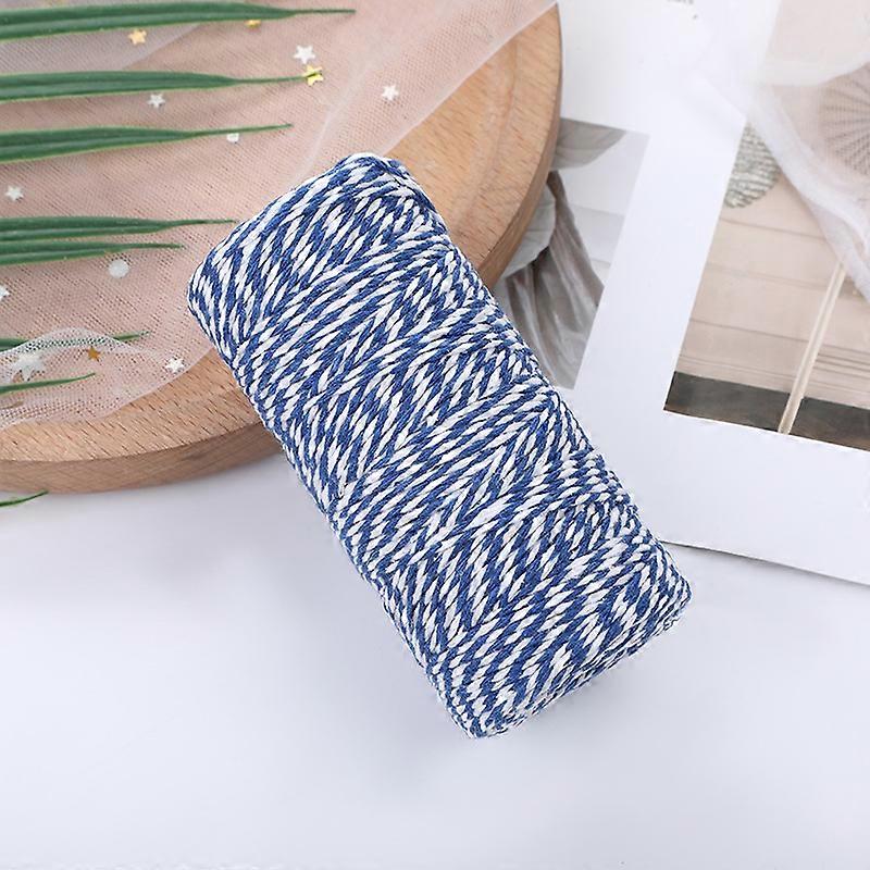 Cooking Twine, 2 Ply 328 Feet Twine Rope, Twine String for DIY Art Crafts, Gardening, Card, Letter, Packing Materials (1 PCS,blue)