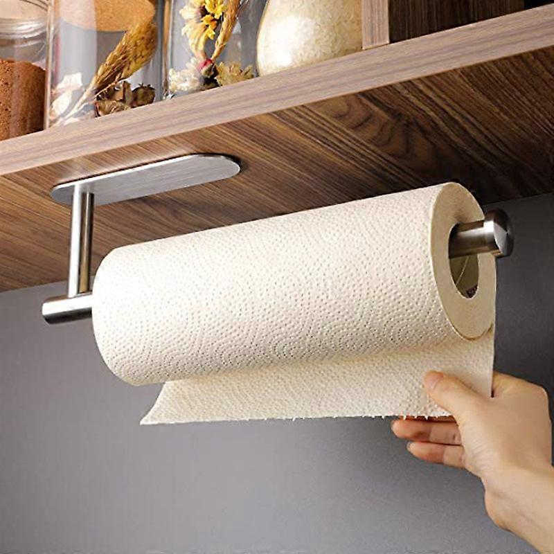 Under Cabinet Self Adhesive Paper Roll Holder for Kitchen