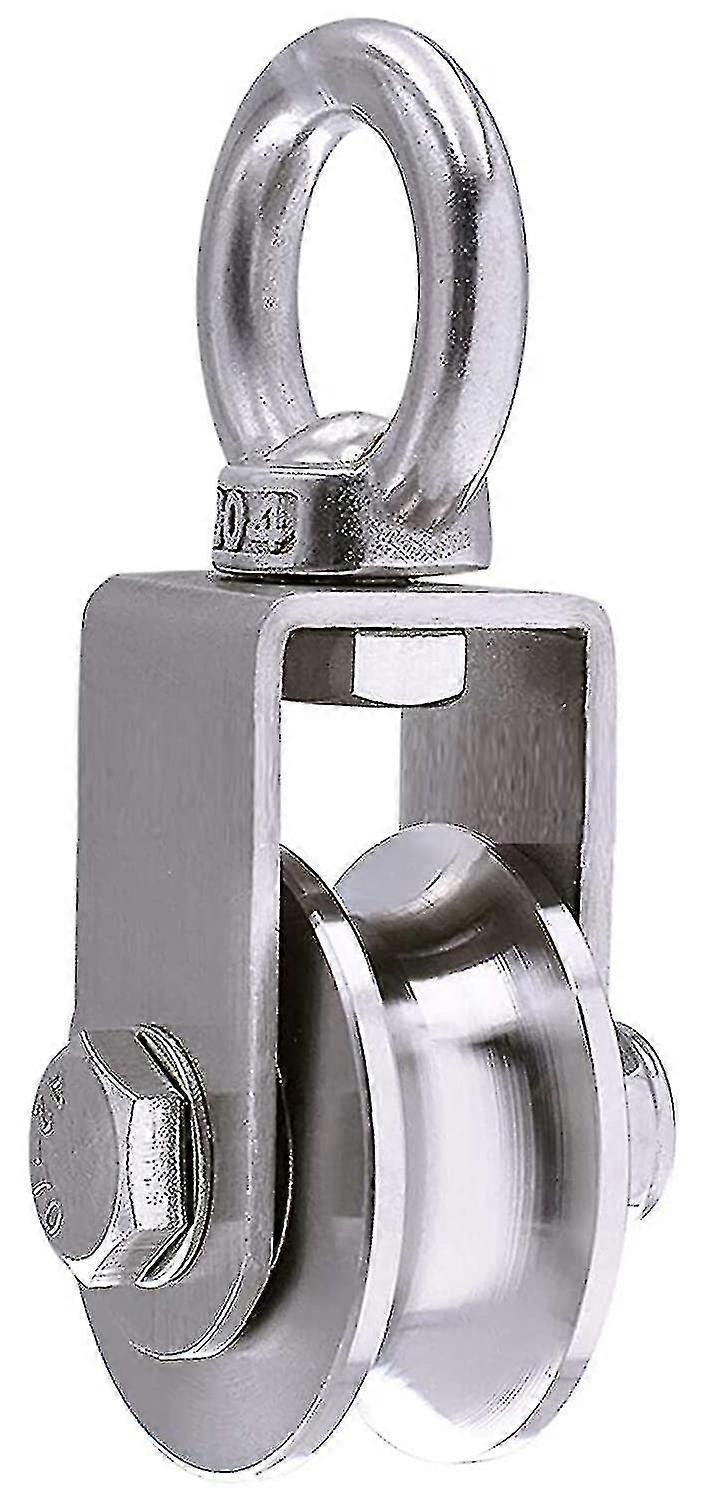 Stainless Steel 304 Lifting Ring Track Wheel Lifting Wheel Steel Wire Rope Fixed Pulley Roller