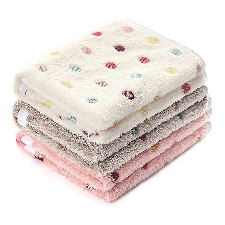 (52*76cm) Super soft plush dog/cat blanket 3 pieces
