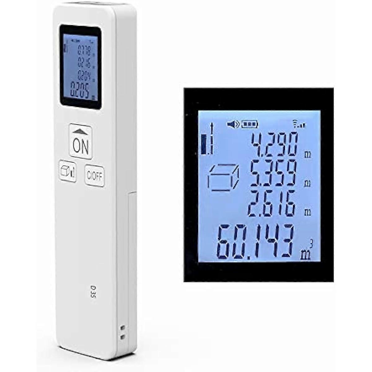 Laser Rangefinder Hancaner 35M Laser Meter Mini Rangefinder  DistanceAreaVolumePythagorean Measuring Tool Unit