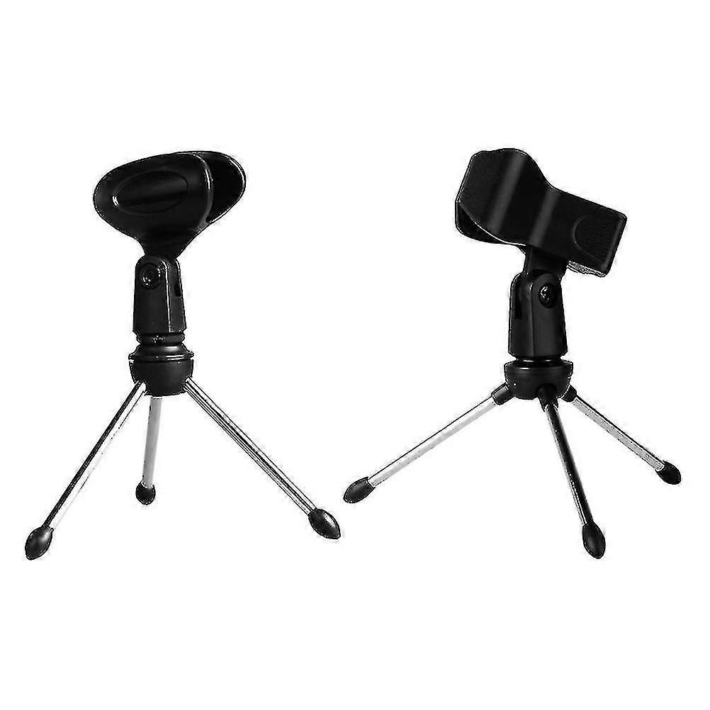 2pcs Adjustable Handheld Microphone Stand Microphone Tripod Stand Support
