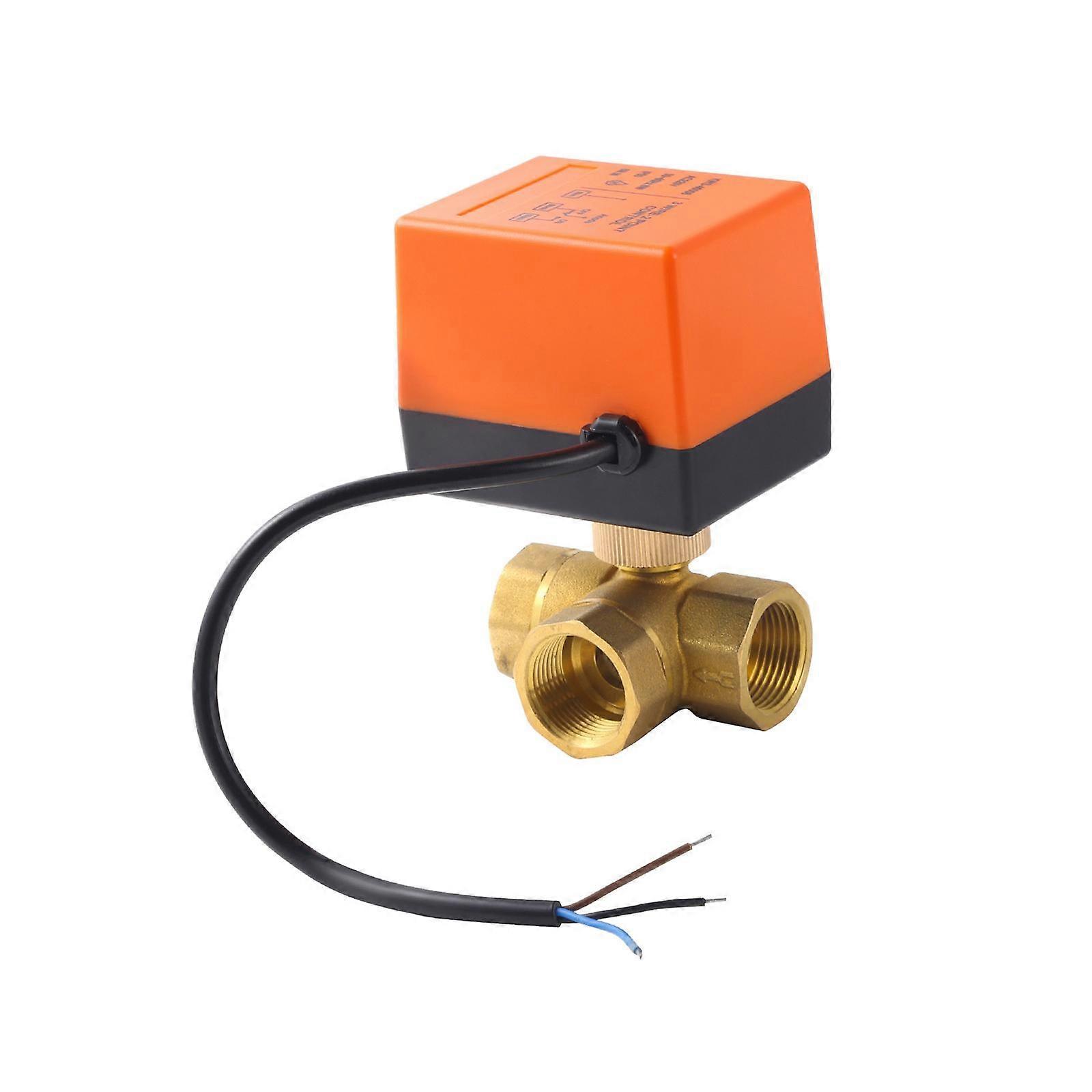 2-Wege-3-Draht-Messing-Motorkugelhahn Elektrisches Ventil für komplexe Systeme DN15 10mm