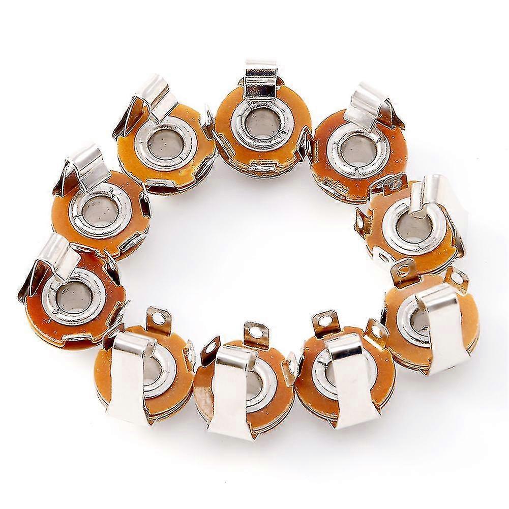 New 10pcs Mono 1/4" 6.35mm Id Socket Jack Connector Panel Mount Guitar Plate Set