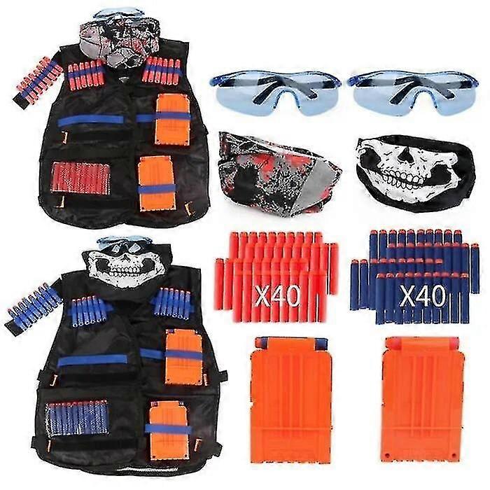 2Er Pack Taktische Weste Spielzeug Nerf Pistole N-Strike Elite