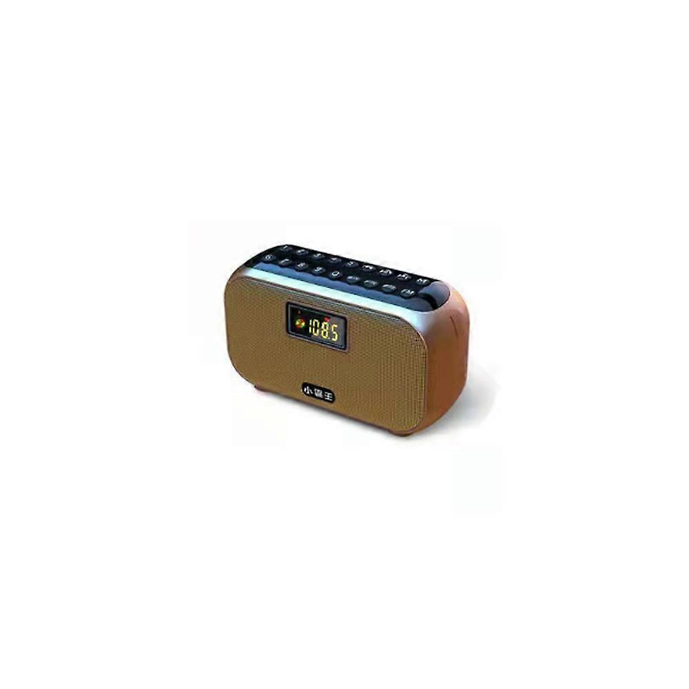 W13 Portable Radio Recorder Multifunctional Card USB Disk Player Wireless Bluetooth Speaker Gold