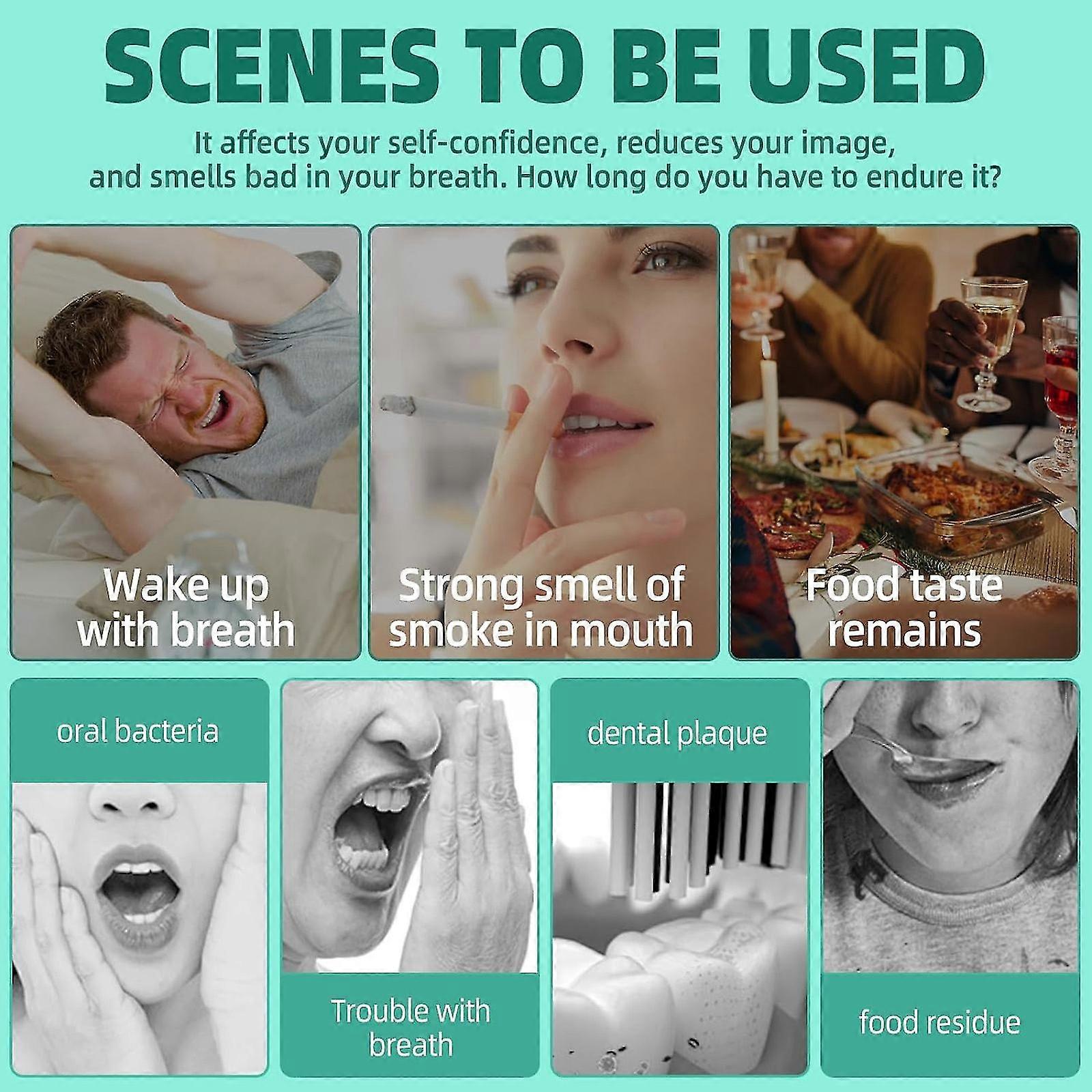 Coconut Oil Pulling with Tongue Scraper, Whitening Pulling Oil Mouthwash, Peppermint Essential Oil For Fresh Breath, Gum Health