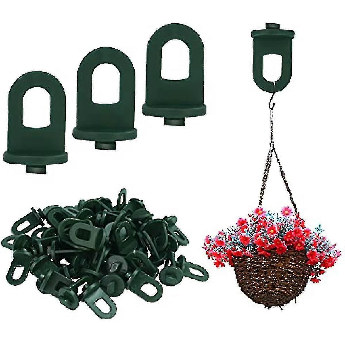 50 Pieces Greenhouse Twist Clips,greenhouse Hook Fixing Clips,hanging Basket Pot Clips For Insulation Shading Free Shipping
