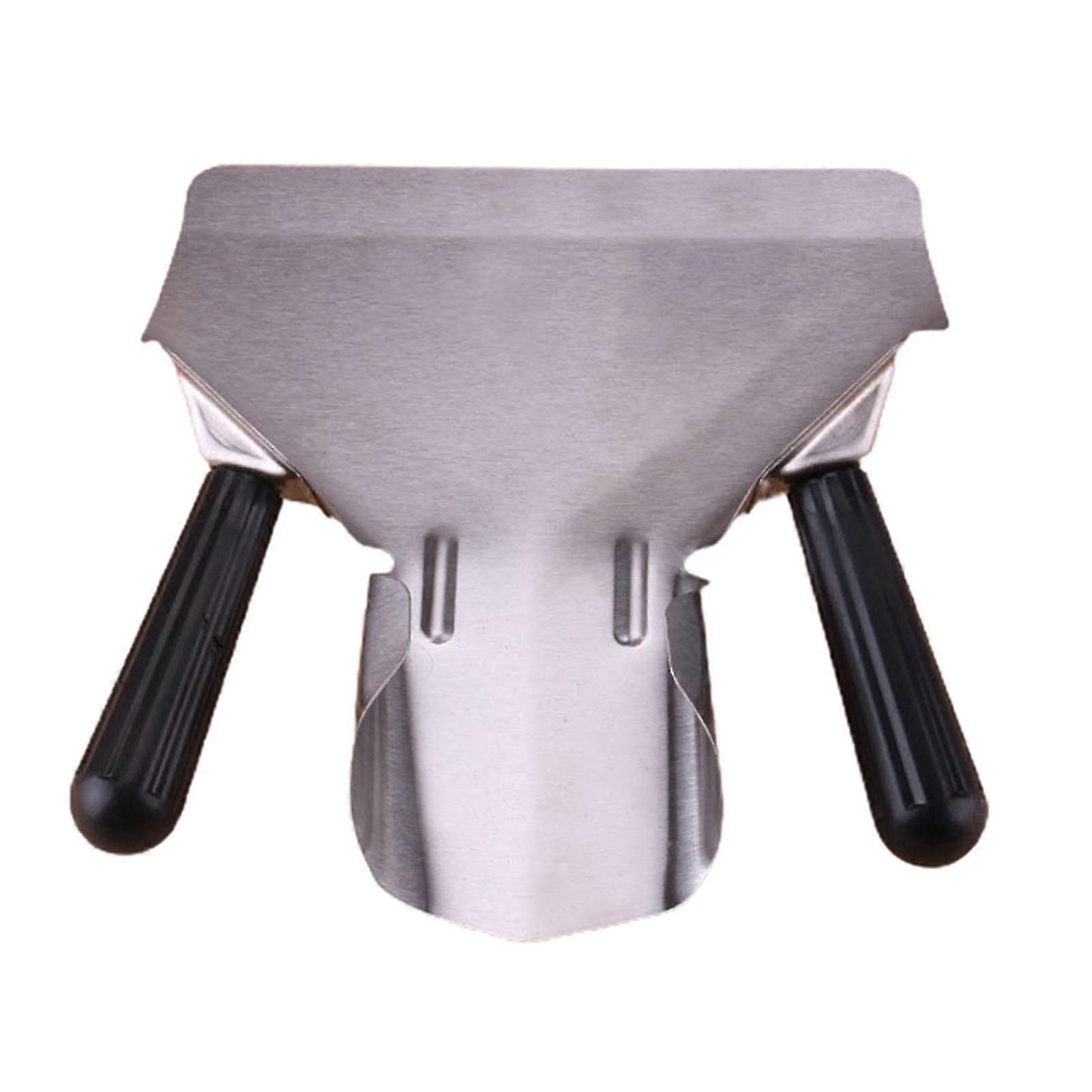 Chip Scoop Anti-ferrugem Espessando longa e duradoura fritura francesa colher com alças duplas para restaurante