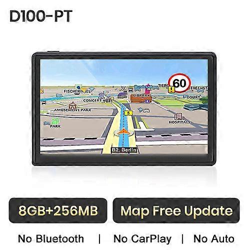 Junsun D100 Car GPS Navigation 7 Inch Touch Screen 256M+8G FM Voice Prompts Europe Map Free Update Truck GPS Navigators