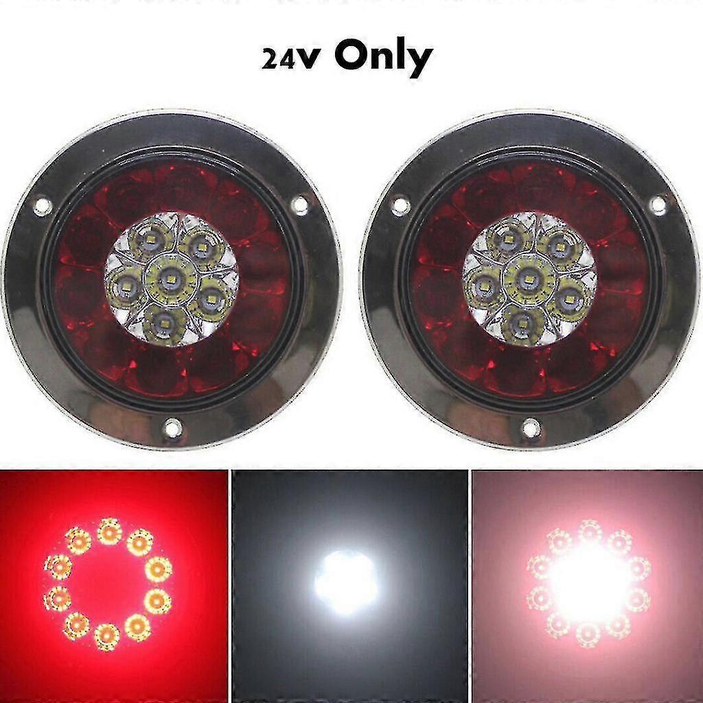 Fari LED Rotondi Da 4 Pollici Per Camper, Rimorchio E Camion – Luci Di Posizione, Stop E Freno - Foto 2