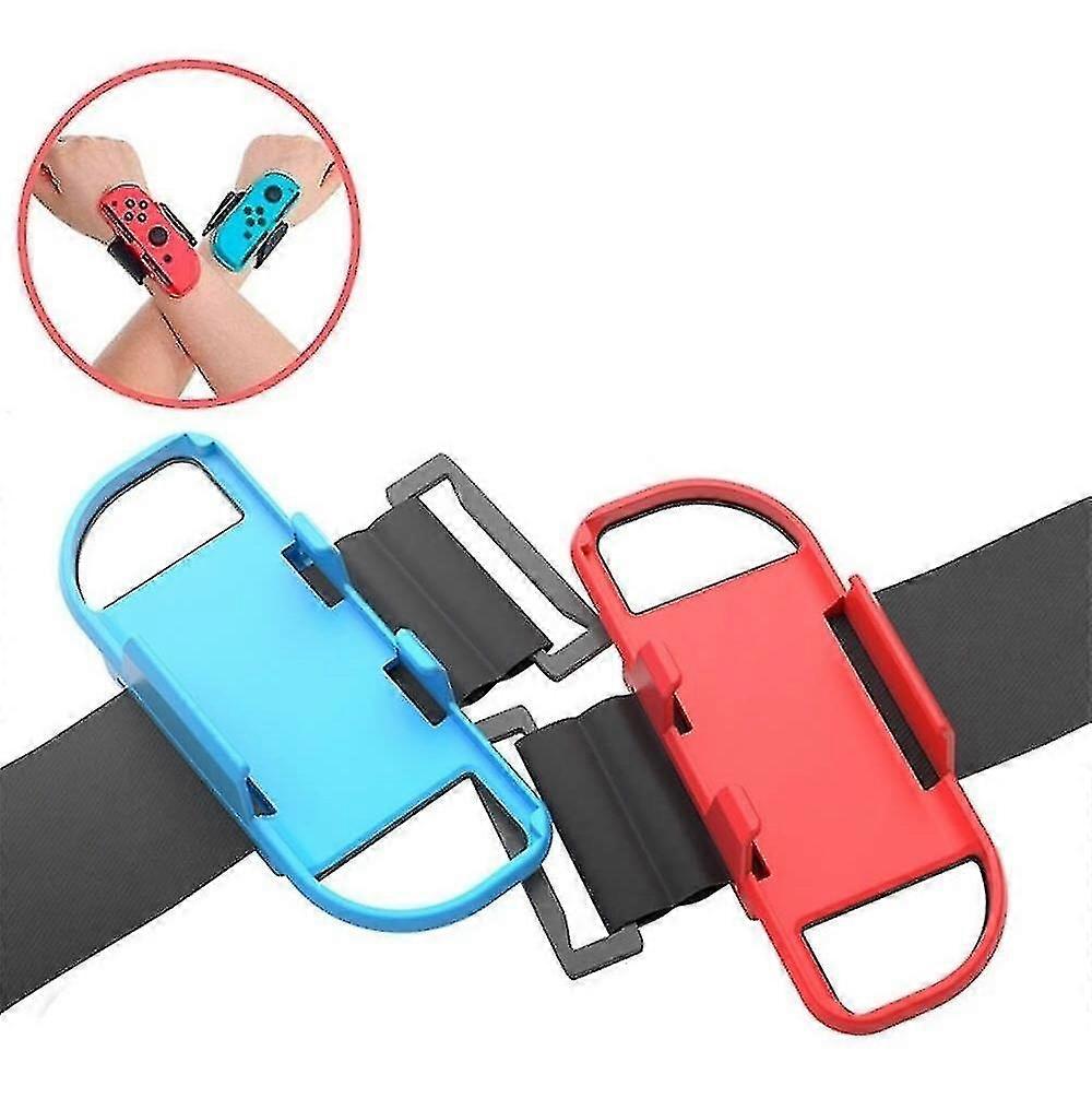 Wrist Strap Game Controller Dance Dance Wrist Strap (blue Red) (2pcs)