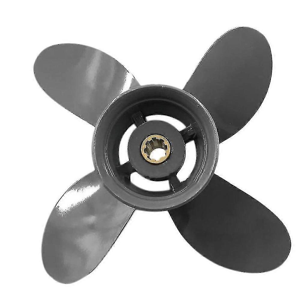 JTKSSCS Außenbordmotor Propeller 4-Blatt - 9 1/4x10 Zoll, 8 Splines Für Honda BF Motoren