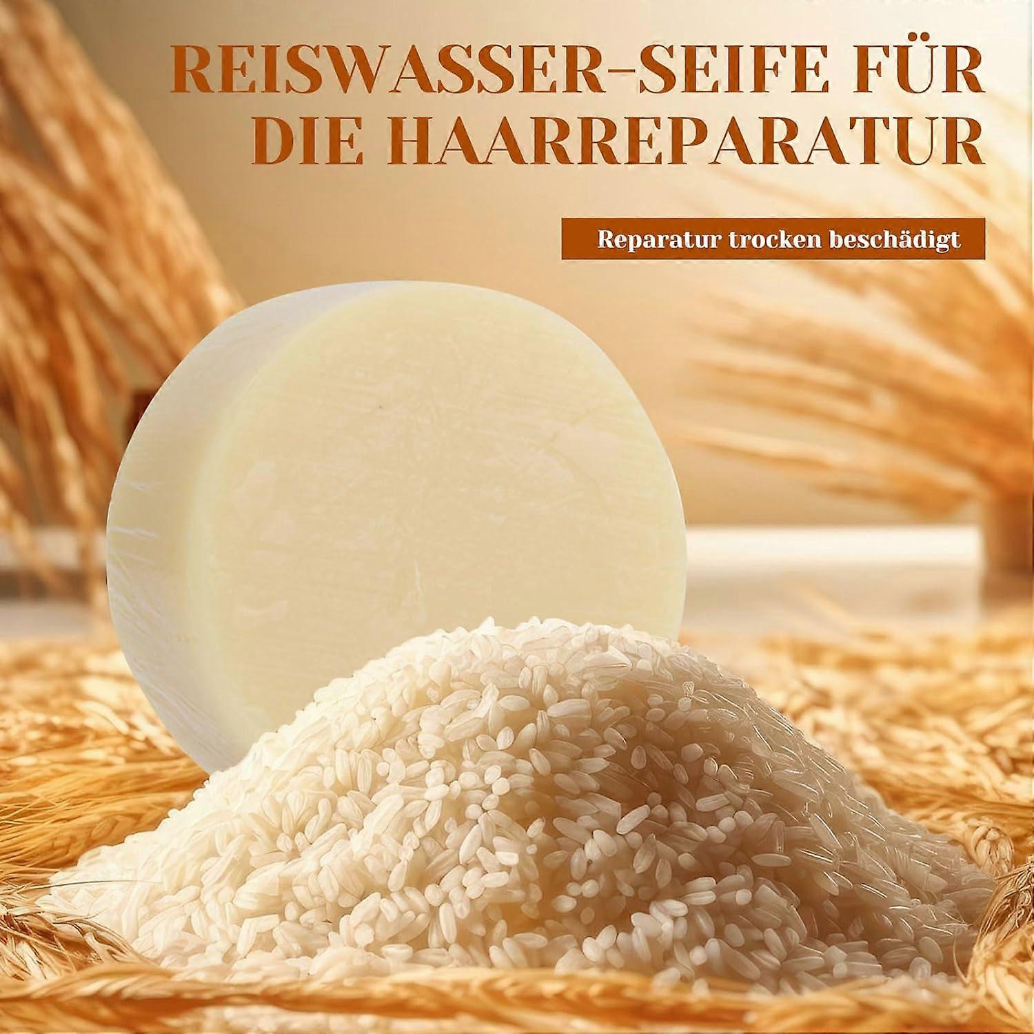 Rice Water Conditioner, Solid Conditioner, Damaged & Oily Hair, Natural ...
