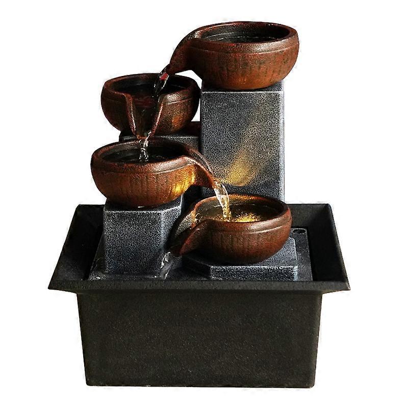 Tabletop Ornaments Home Decoration Rockery Water Crafts Gifts Desktop Decorations EU Plug