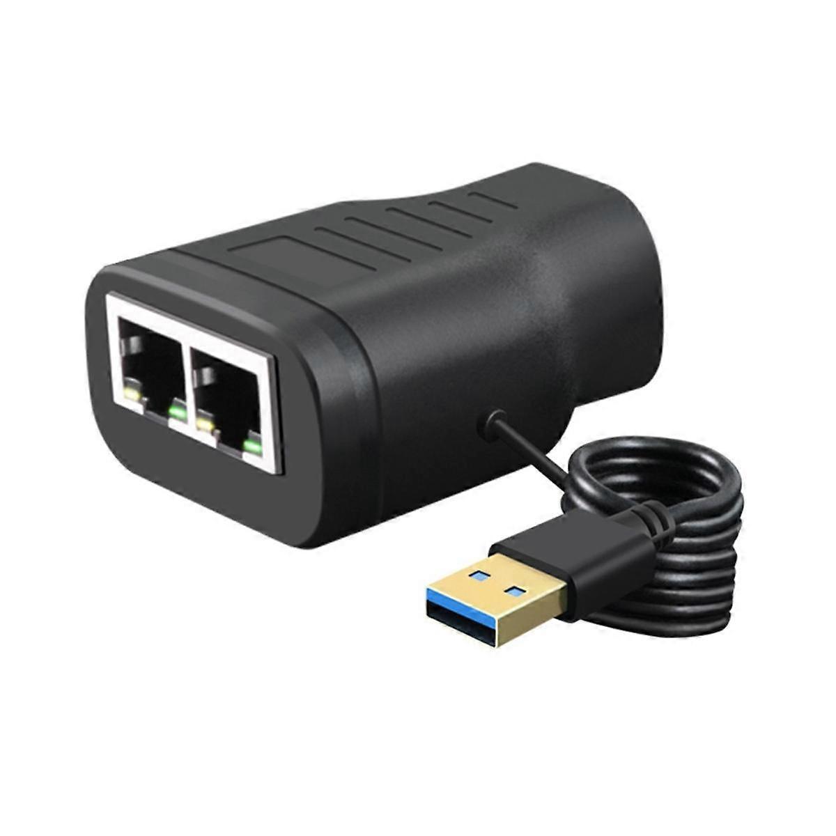 CAT7 RJ45 Network Splitter 1 to 2 Splitter Network Tee Network Connector Suitable for Computer TV S