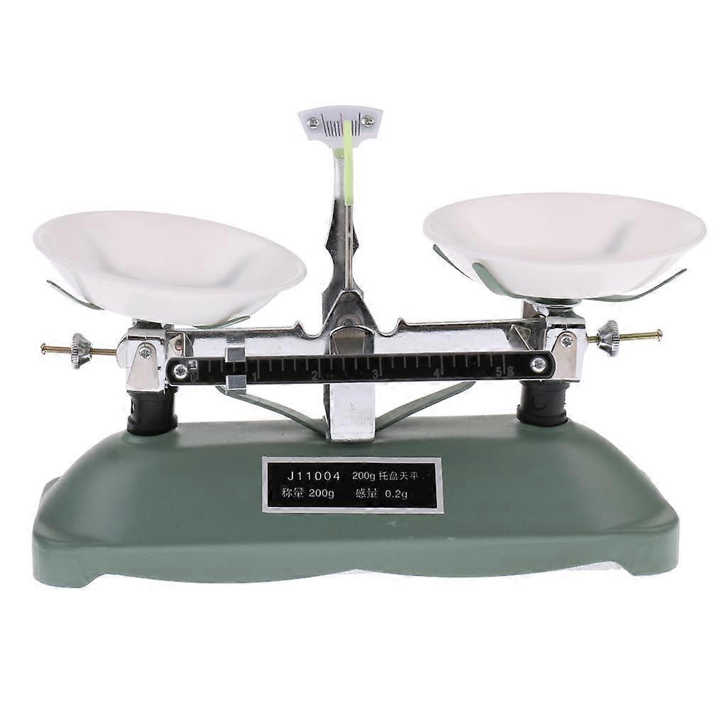 200 Gram Table Balance Scale with 5g, 10g, 20g, 50g,100g Weights School Physics Teaching Tool Lab Supplies