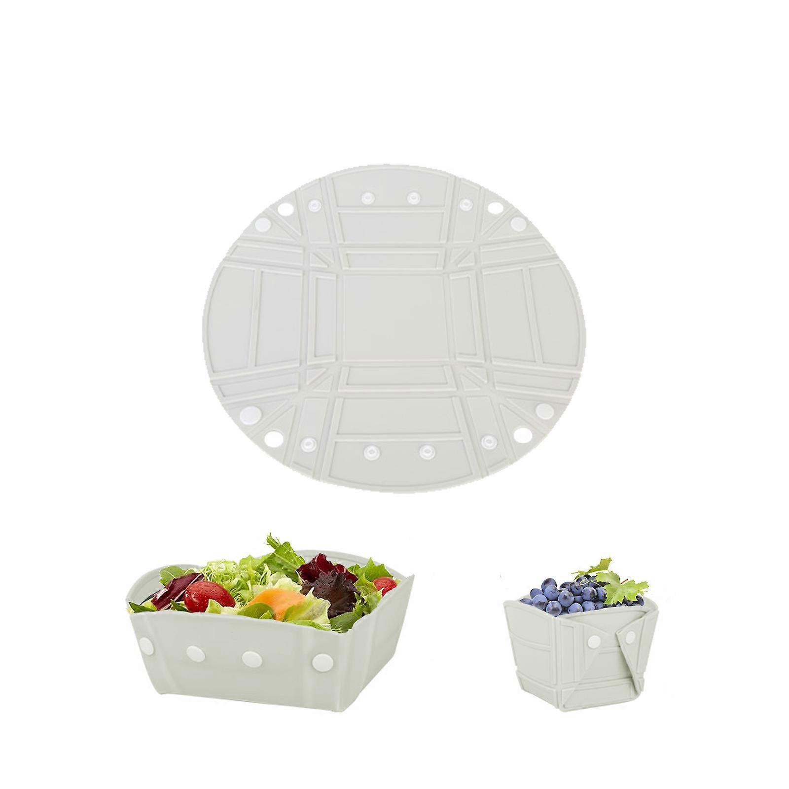 Multicolor Silicone Plates Space Saving Portable Design Outdoor Activities Reusable