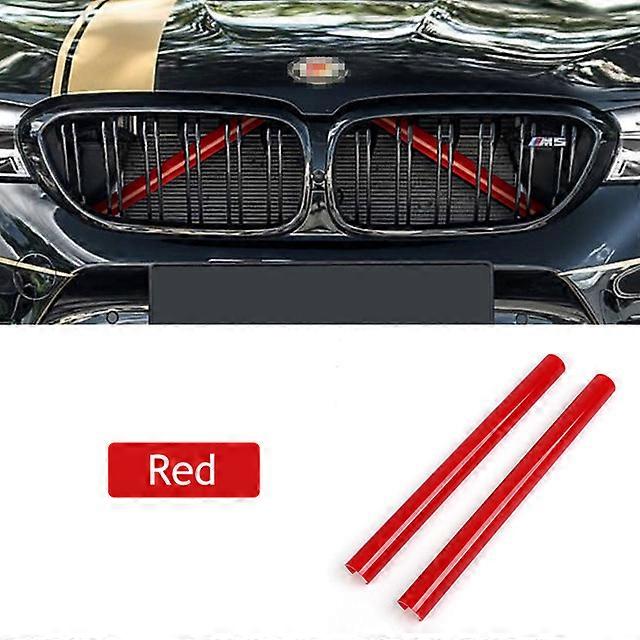 2Pcs Front Grille Trim Strips for BMW F10 F11 F02 F30 F32 F44 Series Car Sport Styling Decoration Cover Frame F20 F21 F22 F23