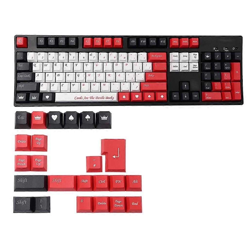 128keys PBT Dye Sublimation Keycaps for Mechanical Gaming Keyboard MX Switches