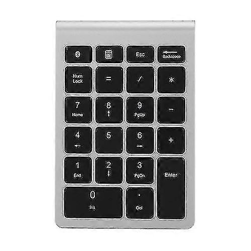 22 Keys Wireless Mini Keyboard Bluetooth 3.0 Numeric Keypad (silver Black)