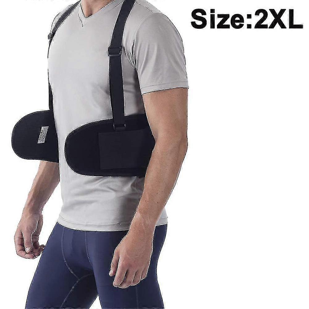 Lumbar Support Belt - For Men And Women .maximum Posture And Spine Support, Adjustable, Breathable With Removable Suspenders