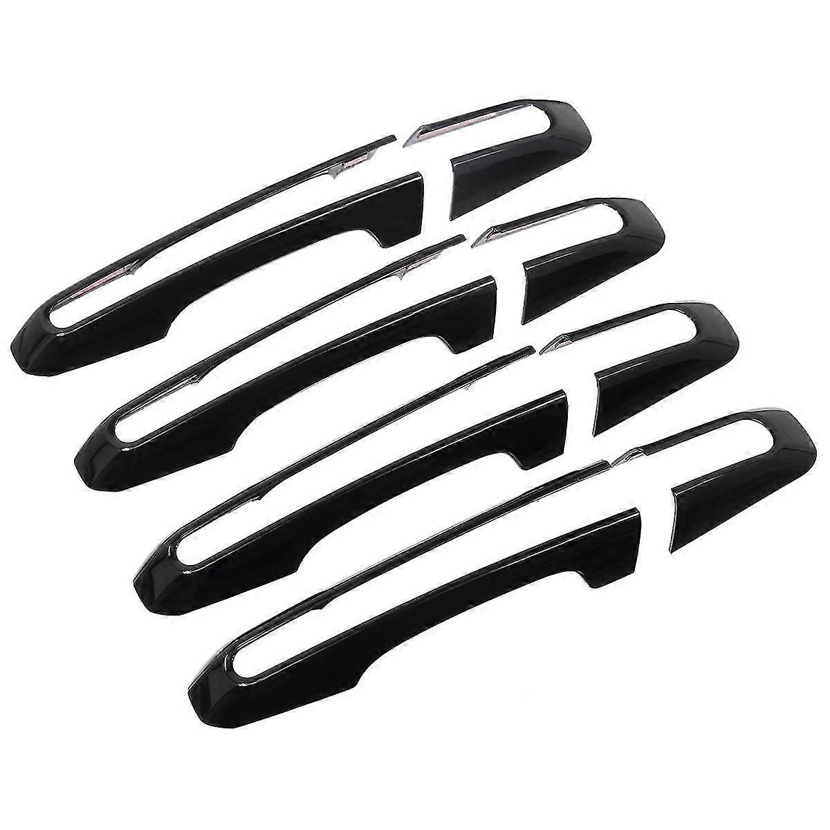 Outer Handle Decorative Frame Car Door Outer Handle Protective Decorative Frame for Land Black