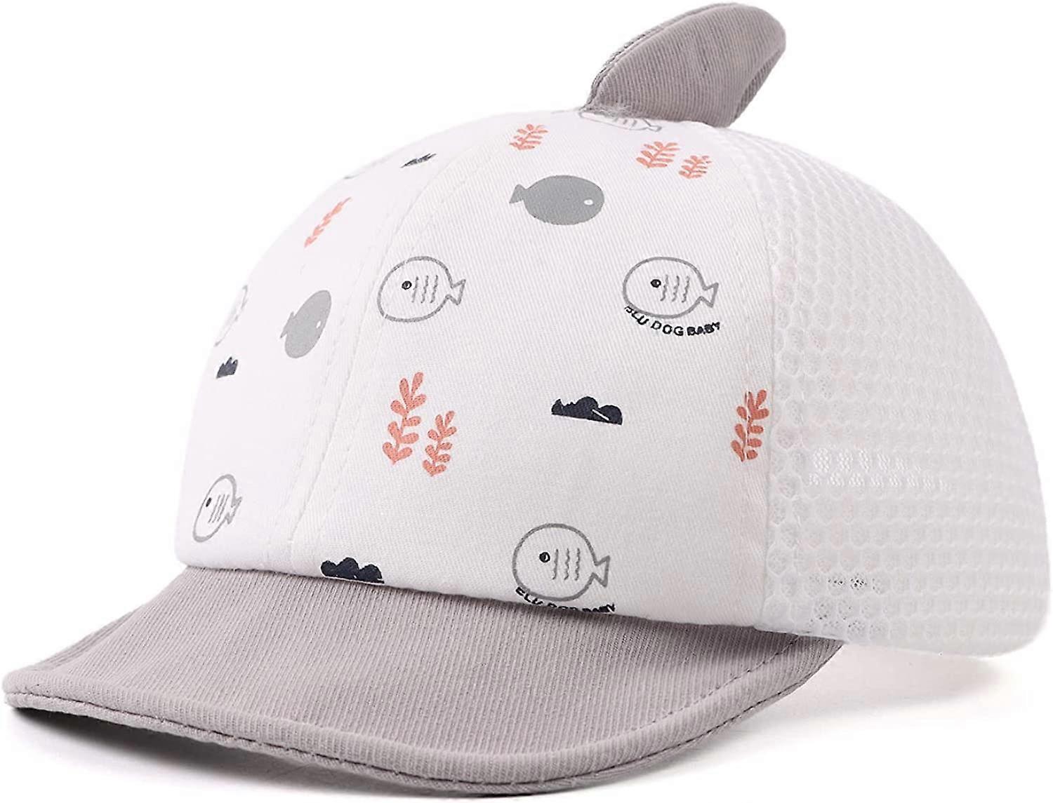 JANGANNSA طفل بطة قبعة الرضع قبعة الشمس الدب لطيف قبعات الكرتون الربيع والصيف 6-24 شهرا