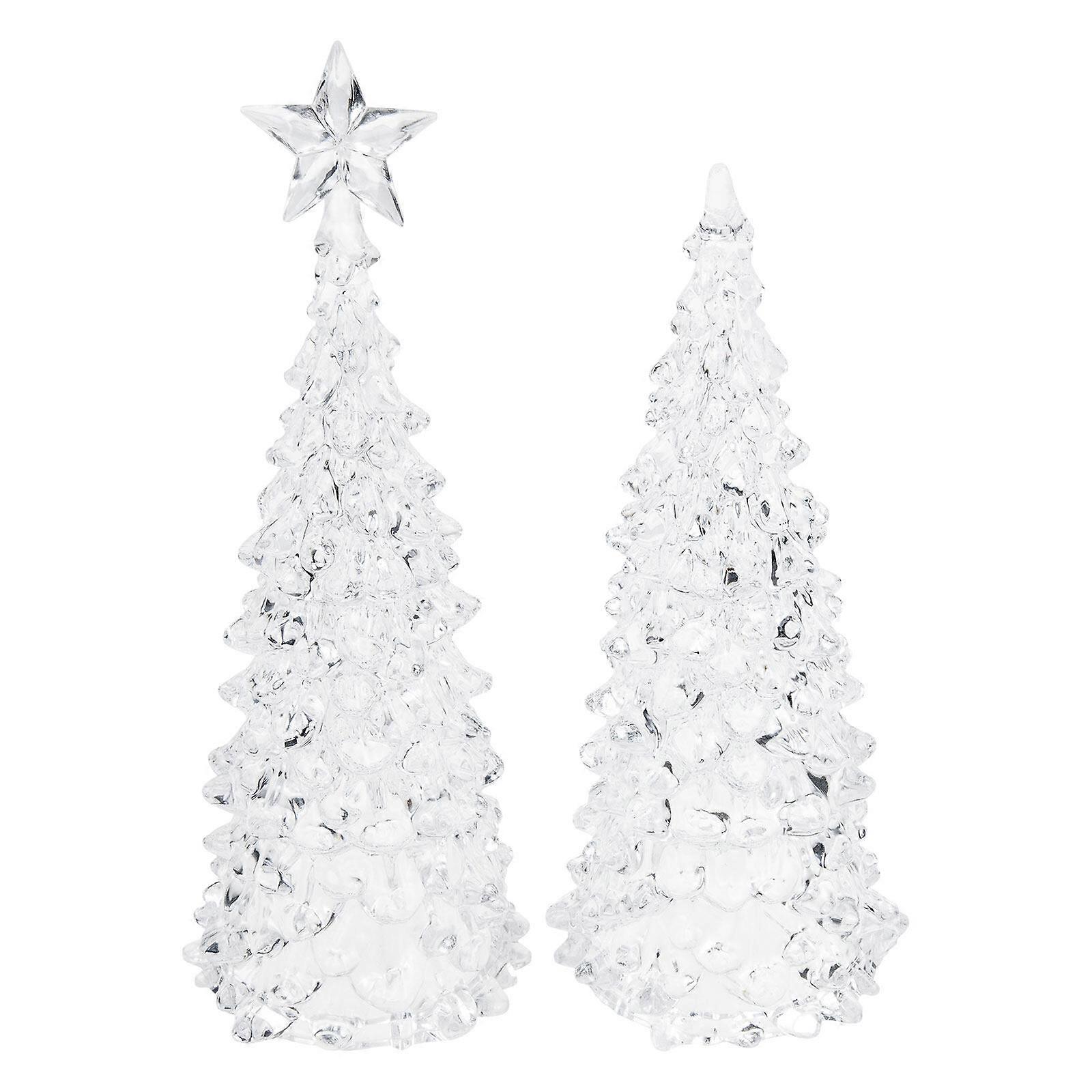 2 st julgransprydnader i akryl Juldekorationer Julgransprydnader Heminredning