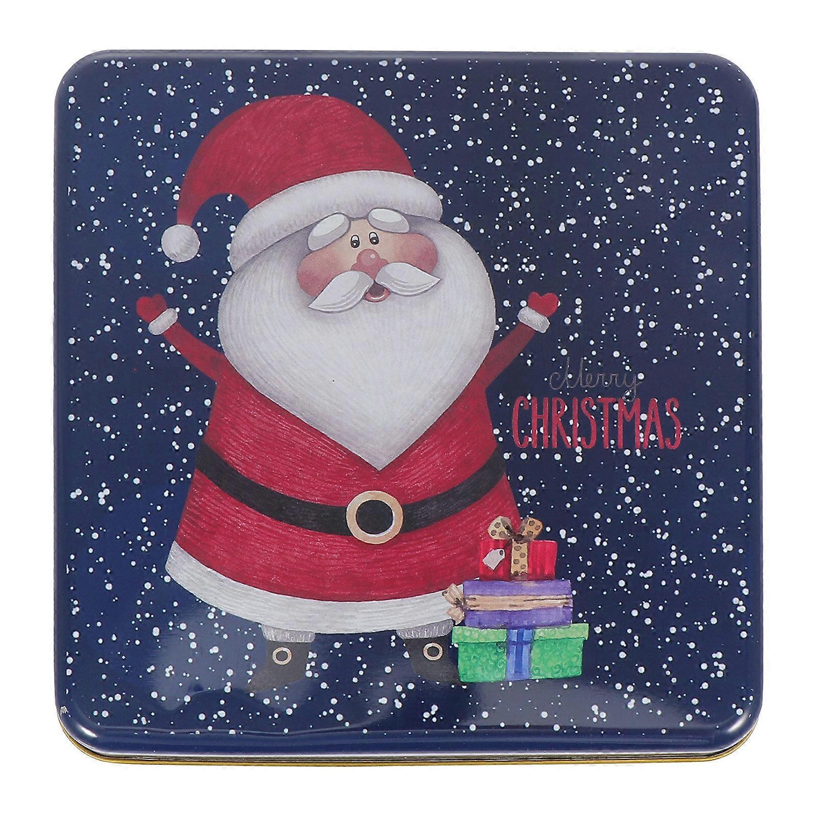 1Pc Xmas Candy Box Decorative Candy Case Candy Container Gift Iron Box