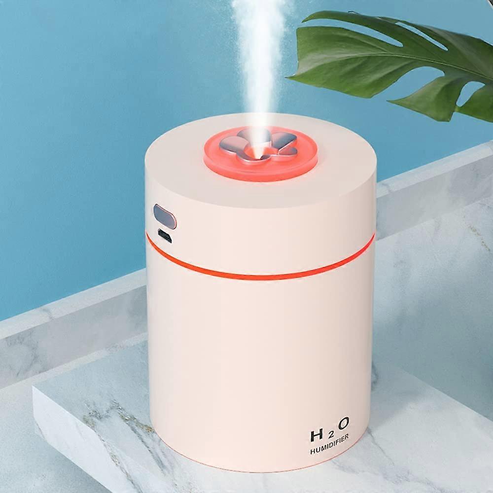 Mini-Luftbefeuchter, Luftbefeuchter mit Farbnachtlicht (Rosa)