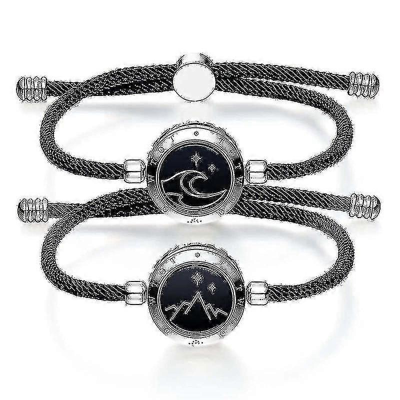 Long Distance Couple Smart Bracelet Bluetooth-compatible Connection Tw