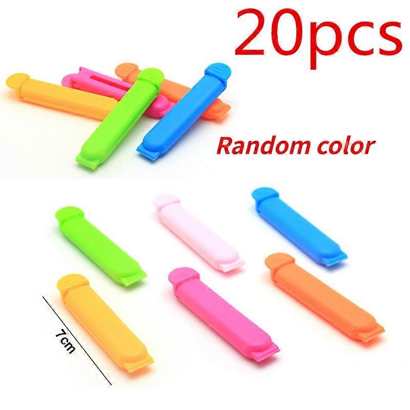 10/20pc المحمولة ختم كليب الغذاء وجبة خفيفة ختم ختم حقيبة كليب مصغرة فراغ ختم المشبك الغذاء البلاستيك كليب اكسسوارات المطبخ