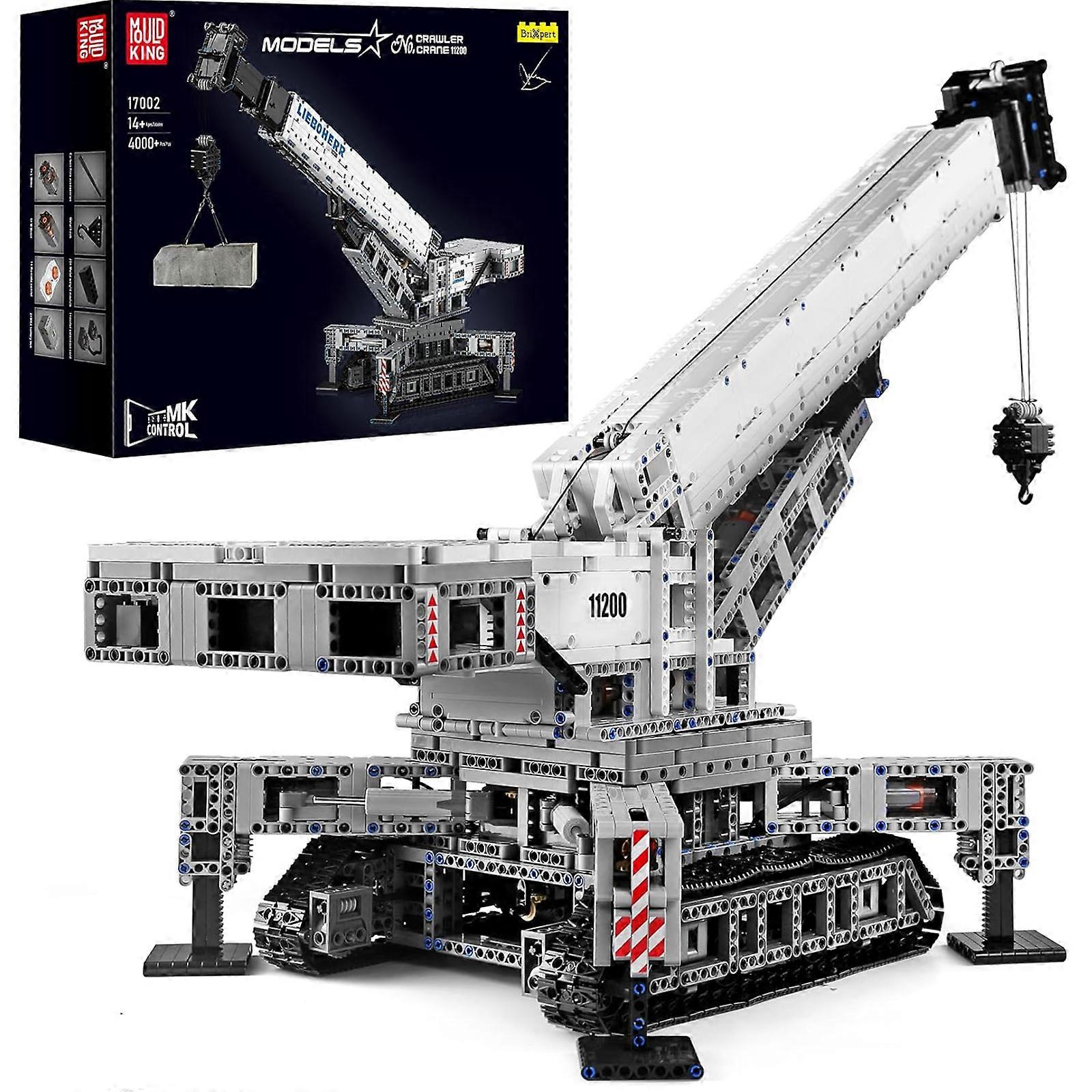 Cranes Building Kits, MOC Building Blocks Set to Build, Gift Toy for Kids Age 8+ /Adult Collections Enthusiasts(4000 Pieces with Motor/APP Remote Cont