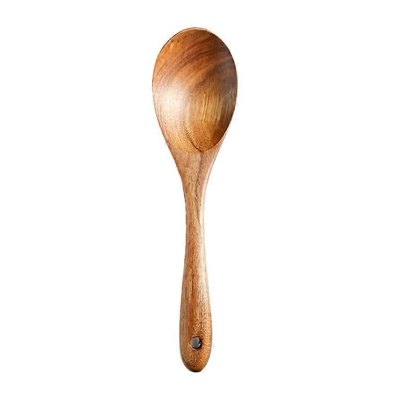 Reusable Wooden Retro Salad Sushi Fork Pasta Spoon Kitchen Cooking Utensil Tool