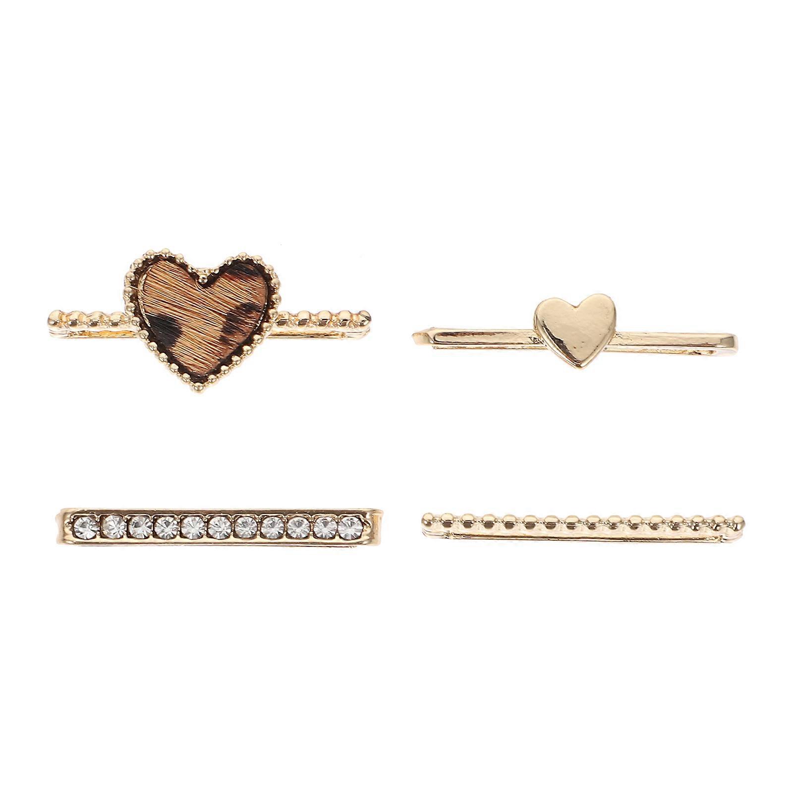 5 Pcs Watch Strap Decorative Charms Golden Rings Loops for Smartwatch Band