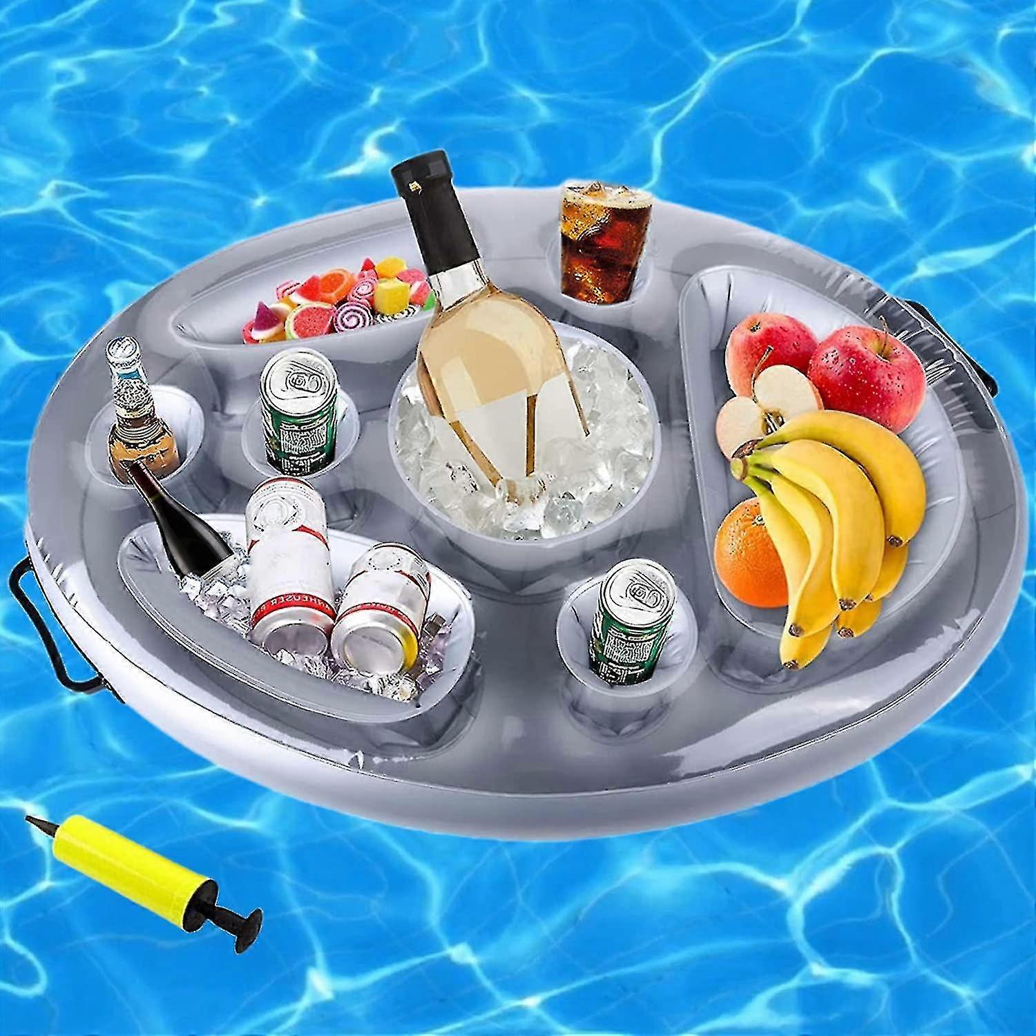 Inflatable Drink Holder Snacks,floating Mattress Tray,inflatable Drink Holder,inflatable