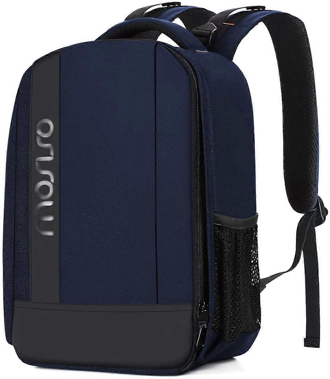 Navy Blue  Camera Backpack, DSLR/SLR/Mirrorless Photography CaseBuffer Padded Shockproof Bag with Customized Modular Inserts&Tripod Holder Compatible
