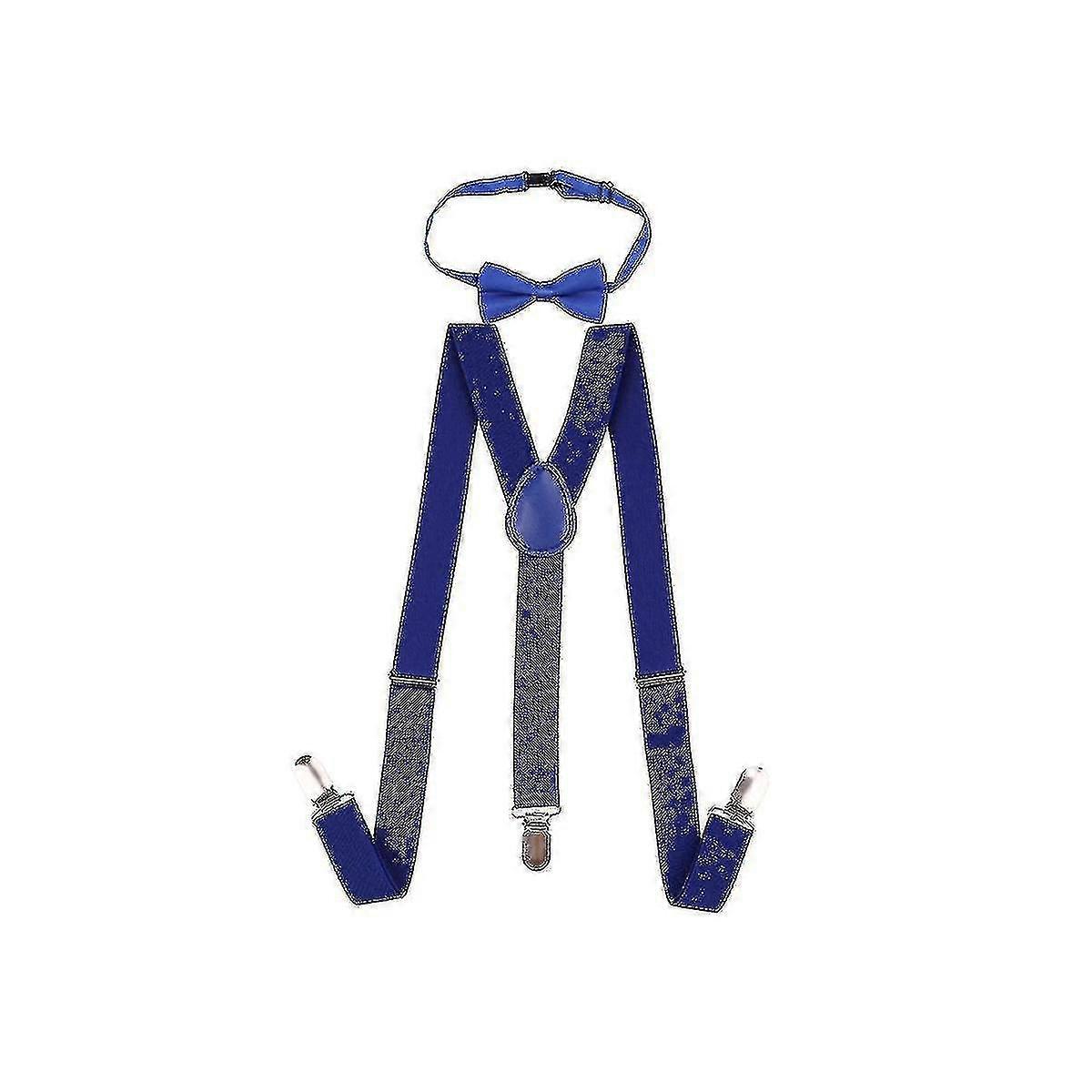 Kids Bow Tie And Adjustable Elastic Suspender Braces For Boys